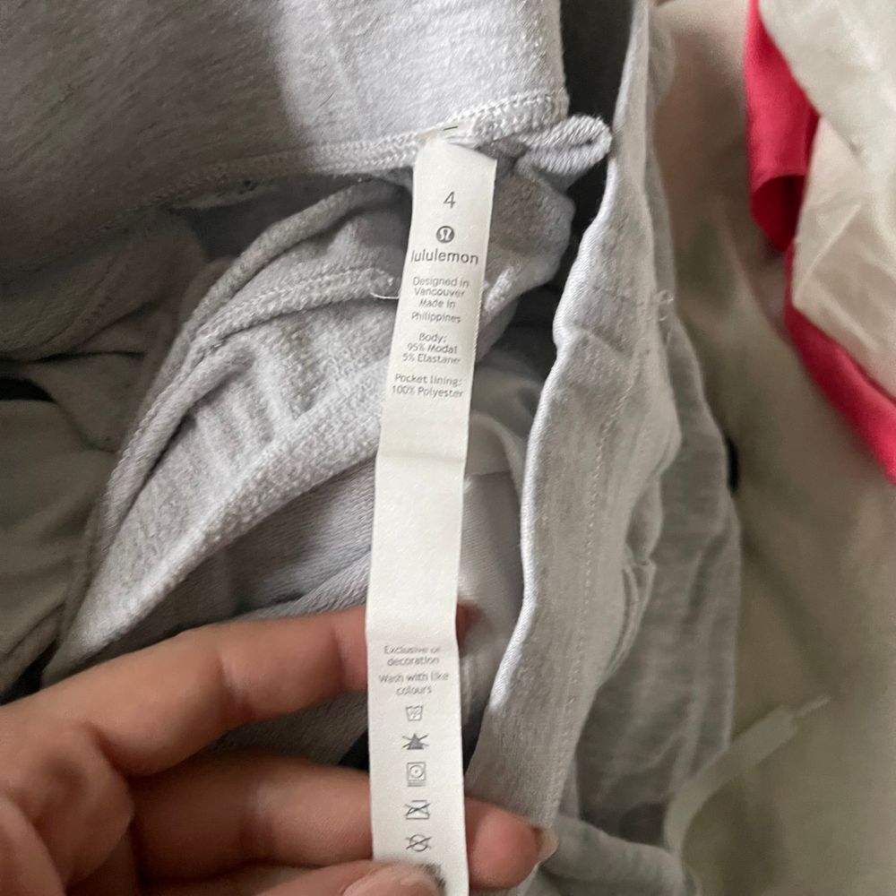 Lululemon 4 Warm Down Jogger Soft Touch Heathered Core Ultra Light Grey W5CGIS - Picture 6 of 12